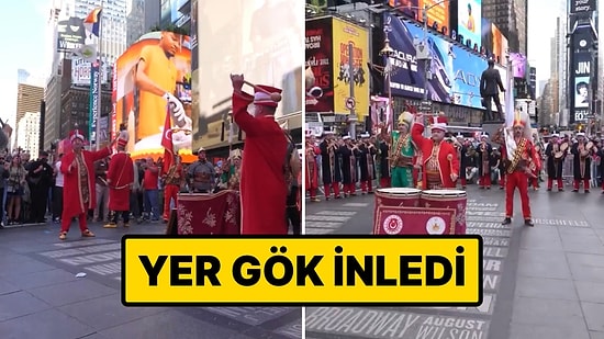 Mehteran Birliği New York Times Meydanı’nda 60 Kişilik Kadrosuyla Konser Verdi