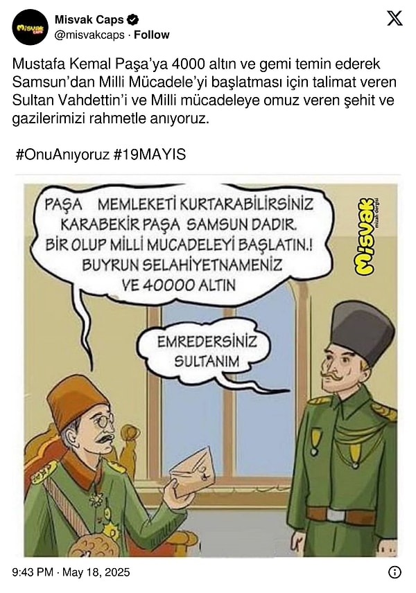 Fakat provakatif paylaşımlarıyla bilinen Misvak Caps, yaptığı sansasyonel paylaşımla tekrardan tepkilerin odağı oldu. Görseli