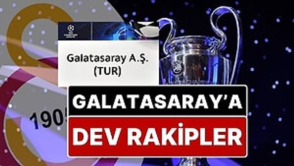 Kayserispor’u 3-0 yenerek lig daha bitmeden 2024-2025 Süper Lig şampiyonluğunu garantileyen, 25. şampiyonluğuna ve 5. yıldızına ulaşan Galatasaray’ın Şampiyonlar Ligi lig etabındaki rakiplerinin bir kısmı da belli oldu.