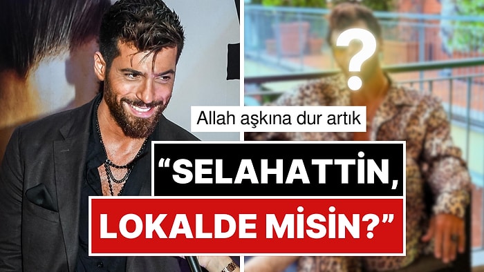 Yine Tarih Yazdı: Baştan Aşağı Leopar Kombine Zebra Desenli Terlik Giyen Can Yaman Göz Kanattı!