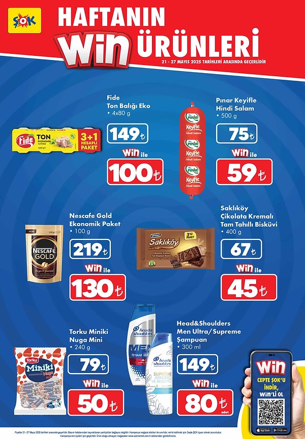 Şok haftanın win ürünleri
