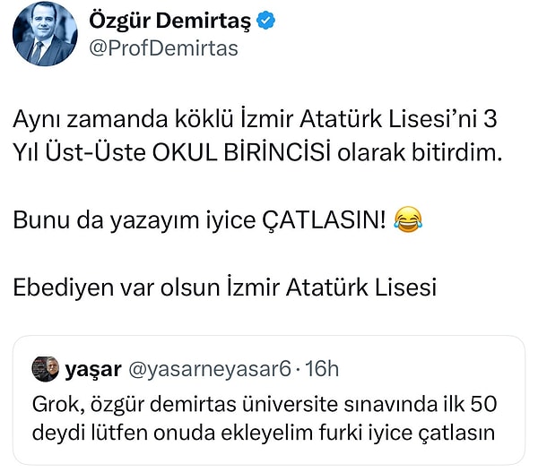 Aynı zamanda eski paylaşımlarını da yeniden gündeme getirdi.