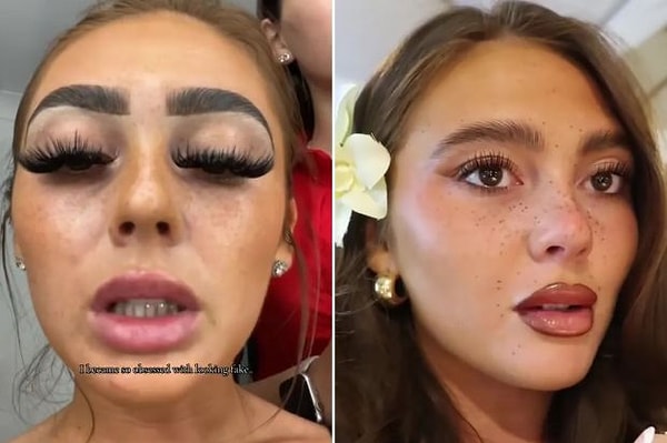 TikTok fenomeni Kacie Cachia, “sahte güzellik” takıntısından arınarak takipçilerini şok etti. Görseli