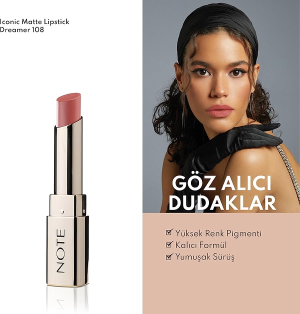 Note Iconic Matte Lipstick 108 Dreamer