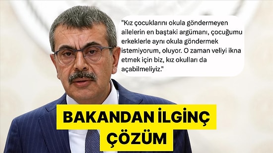 Milli Eğitim Bakanı Yusuf Tekin'in "Kız Okulları" Çıkışına Tepkiler Dinmiyor