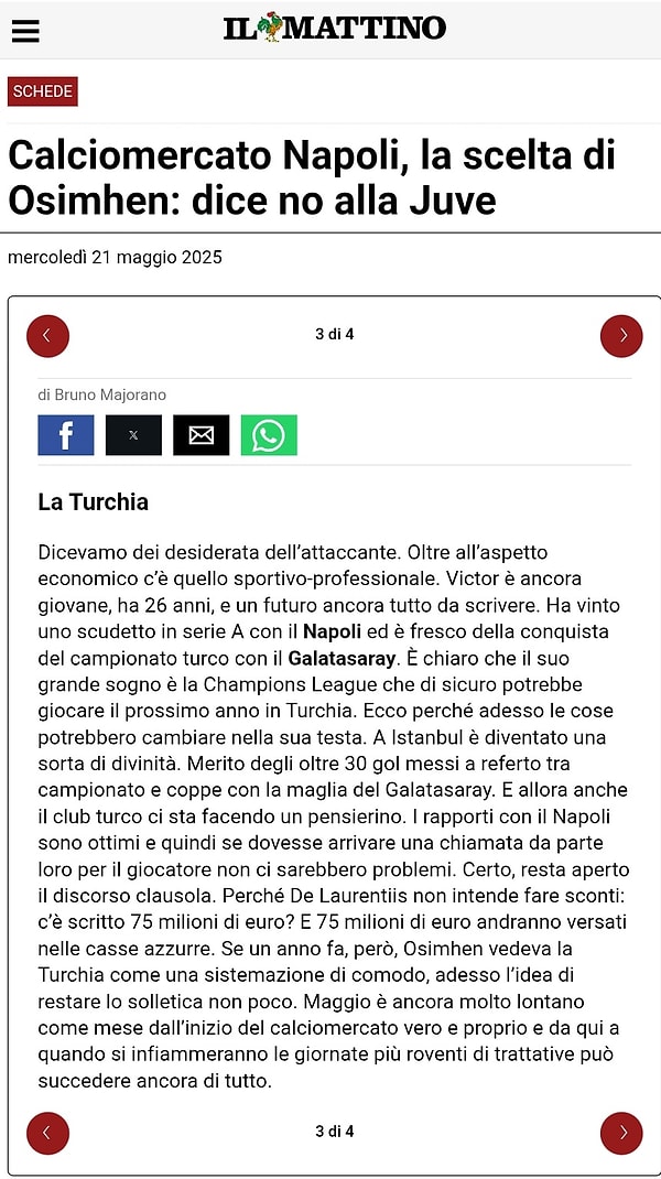 Osimhen'in Juventus'u reddetti Görseli