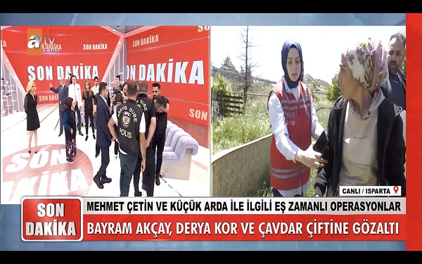 Canlı yayında 4 şüpheli 2 farklı cinayet soruşturmasından gözaltına alındı. Görseli