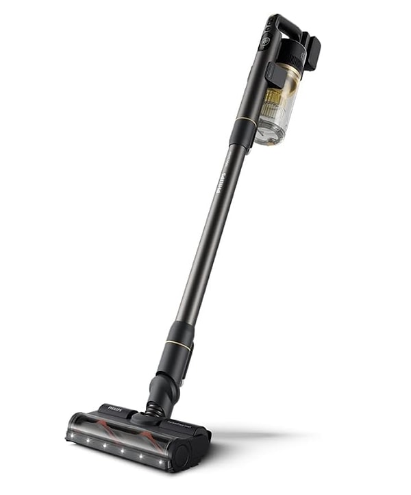 Philips Aqua 7000 Serisi Kablosuz Dikey Süpürge, hem süpürüp hem yerleri silerek “temizlik bitsin, keyfime bakayım” diyenler için tasarlanmış kablosuz, pratik ve şık bir temizlik asistanı! Peki öne çıkan özelliklerine nelerdir? Görseli