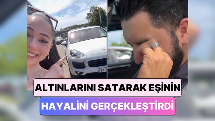 Bir Kadın Altınlarını Satarak Eşine Küçüklükten Beri Hayalini Kurduğu Arabayı Satın Aldı
