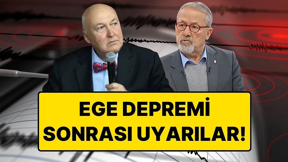 Ahmet Ercan ve Naci Görür'den Ege Depremi Açıklaması: “5’e Varan Artçılar Olabilir”