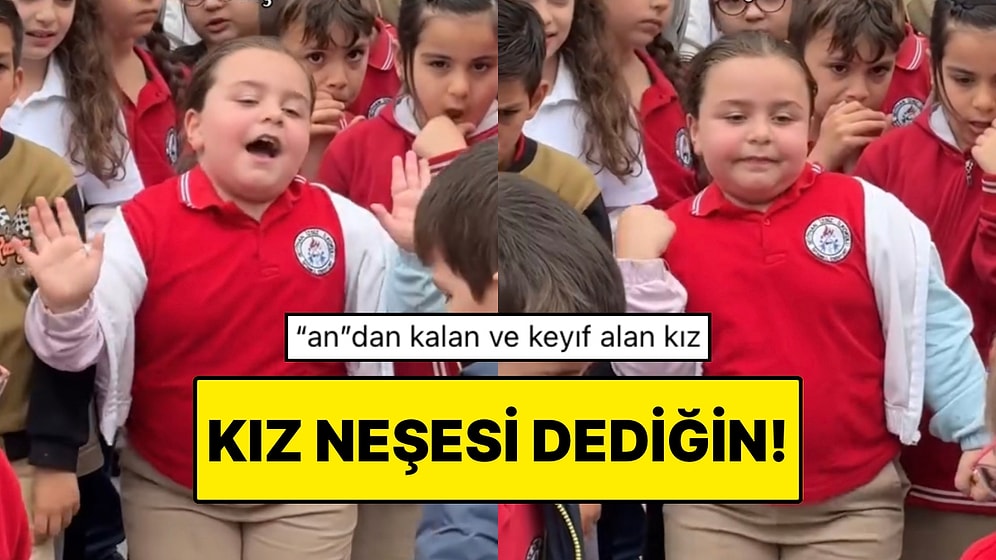 Sevdiği Şarkı Çalınca Enerjisi Tavan Yapan İlkokul Öğrencisi Kızın Dans Ettiği Anlar Gününüzü Güzelleştirecek!