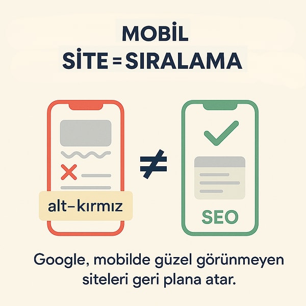 5. Mobilde Güzel Görünmeyen Site, Google’ın Gözünde Yok