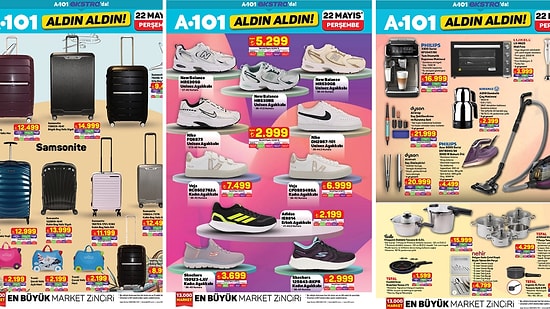 A101'e Samsonite Valiz Modelleri Geliyor! 22 Mayıs 2025 A101 İnternete Özel Aldın Aldın Kataloğu