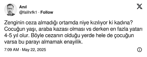 Parayı almanın normal olduğunu düşünenler de var.