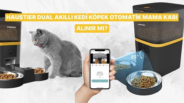 İndirime Girse de Alsak Diye Beklediğimiz Haustier  Kedi Köpek Otomatik Mama Kabı Özellikleri ve Yorumları