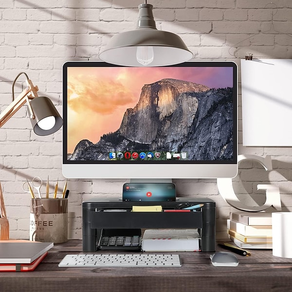 LORYERGO Çekmeceli ve Yüksekliği Ayarlanabilir Monitör Standı Görseli