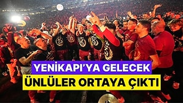 Süper Lig'de şampiyonluğa ulaşan Galatasaray'da taraftarlar, Yenikapı Meydanı'nda yapılacak büyük kutlama etkinliğini sabırsızlıkla beklerken dev buluşmada hangi sanatçıların sahne alacağı belli oldu.