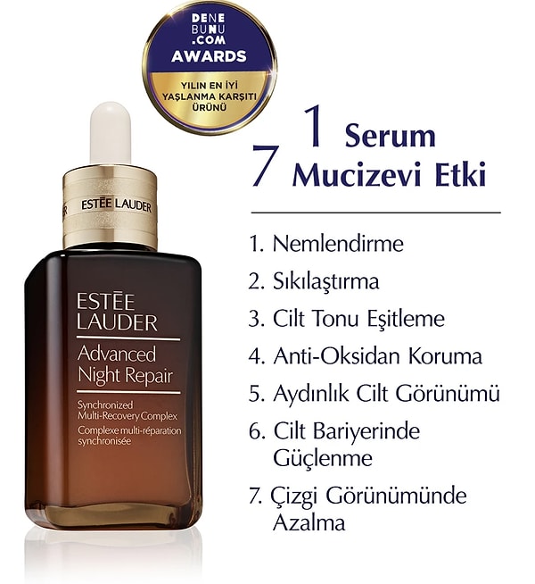 7. Cildinize hak ettiği bakımı sunmak için Estee Lauder Advanced Night Repair Serumu Hepsiburada’da indirimde!
