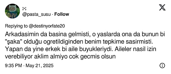 Kendi yaşamasa da çevresinde şahit olanlar da yazdı.