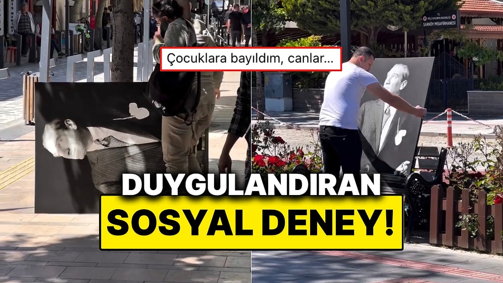 Şarköy Belediyesi Vatandaşların Atatürk Portresine Tepkilerini Ölçmek İçin Sosyal Deney Yaptı