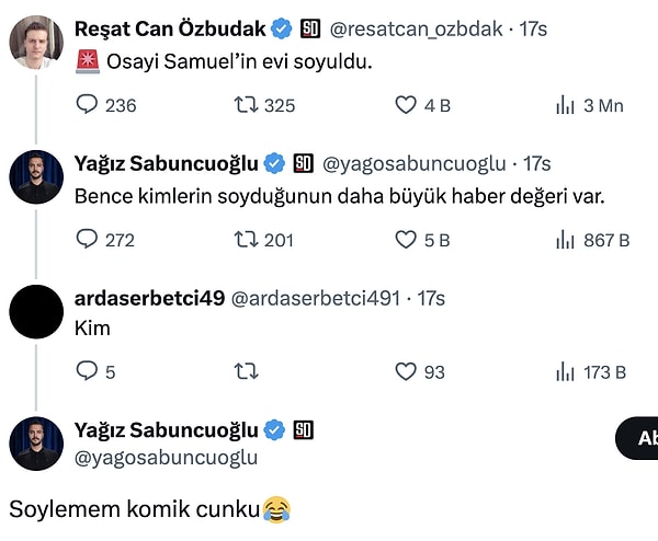 Sosyal medyada spor muhabirlerinin imaları da bunun normal bir hırsızlık vakası olmadığı yönünde yorumlandı. Görseli