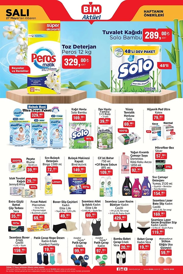 Peros Toz Deterjan 12 Kg 329 TL Görseli