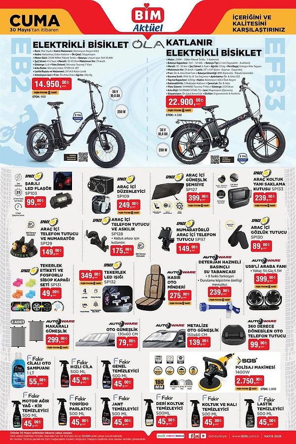 OLA EB2 Elektrikli Bisiklet 14.950 TL