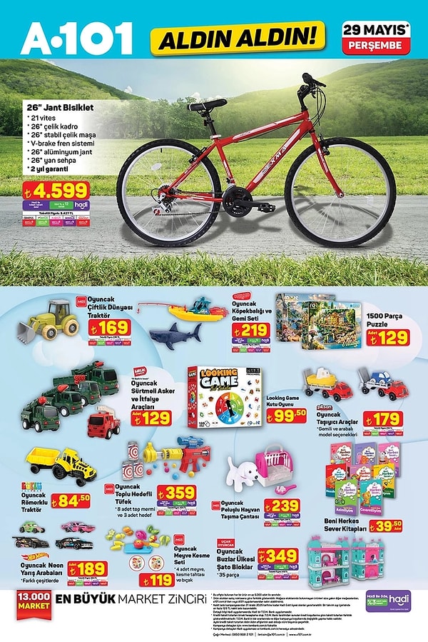 26" Jant Bisiklet 4.599 TL