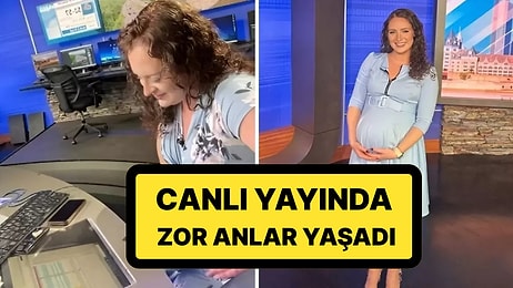 Canlı Yayında Doğum Sancısı Başladı: Yayını Bırakmadan Haber Sunmaya Devam Etti