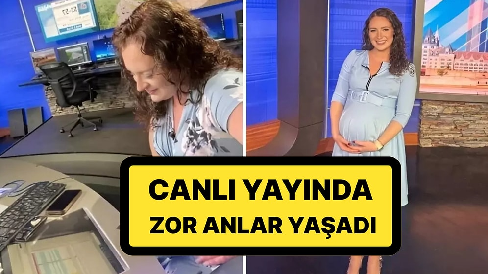 Canlı Yayında Doğum Sancısı Başladı: Yayını Bırakmadan Haber Sunmaya Devam Etti