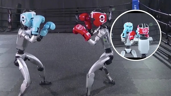 Etkinlik, dünyanın ilk robot boks maçına günler kala gerçekleştirildi. Görseli