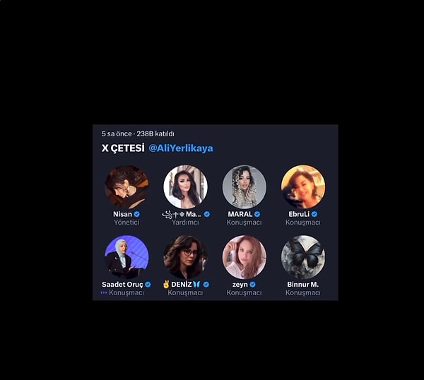 Dün Twitter üzerinden açılan bir Space odasında ilginç anlar yaşandı.