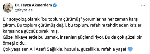 Sosyal medya kullanıcıları da onlarca kişinin birlik olduğunu görünce çok mutlu oldu.