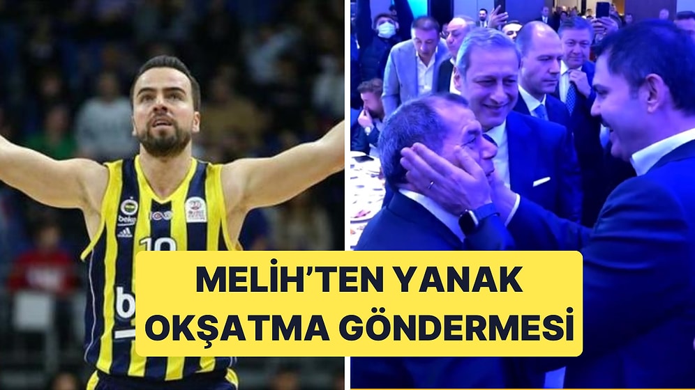 Fenerbahçe Beko'da Melih Mahmutoğlu, Rakipleri Galatasaray'a Yanak Okşatma Göndermesi Yaptı