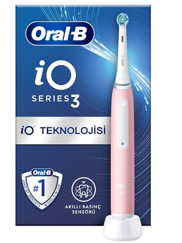 Oral-B iO 3 Pembe Şarjlı Elektrikli Diş Fırçası