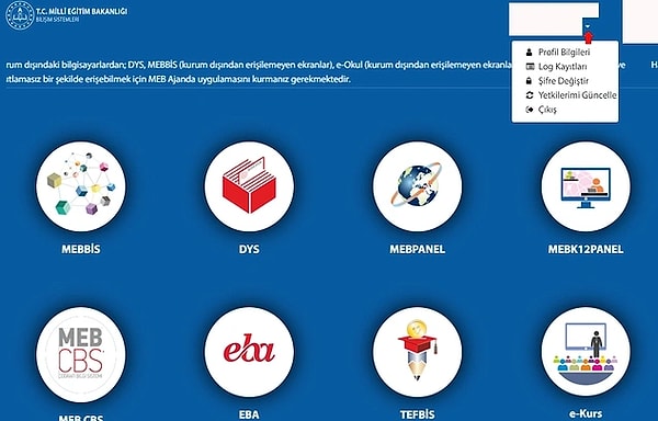 İl Dışı Tayin Sonuç Sorgulama Ekranı Görseli