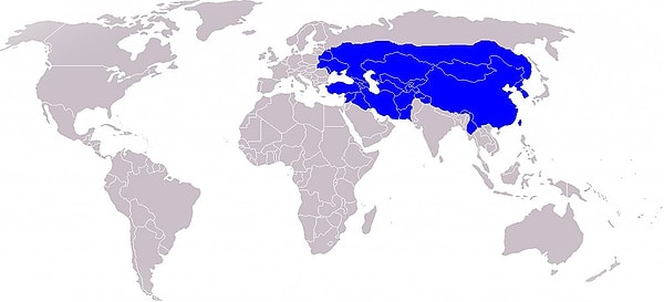7. En geniş sınırlarıyla Moğol İmparatorluğu.
