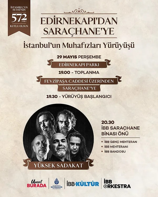 İstanbul'un fethi, aynı zaman çeşitli etkinliklerle de kutlanacak.