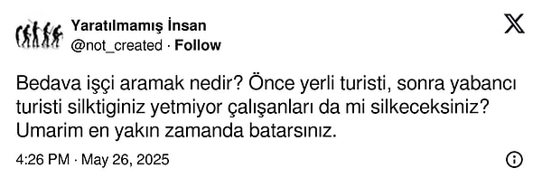 Tabii ilan tepkilerin de odağına yerleşti... Görseli