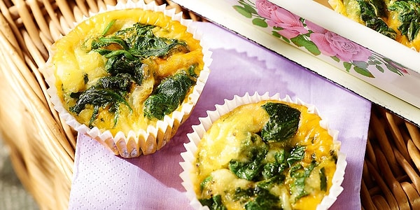 8. Ispanaklı Yumurta Muffin