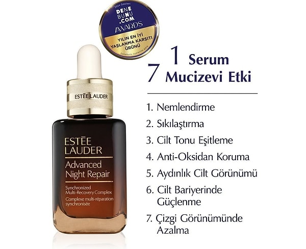 8. Cildinizi Hepsiburada’daki indirimle Estee Lauder Advanced Night Repair ile şımartın!