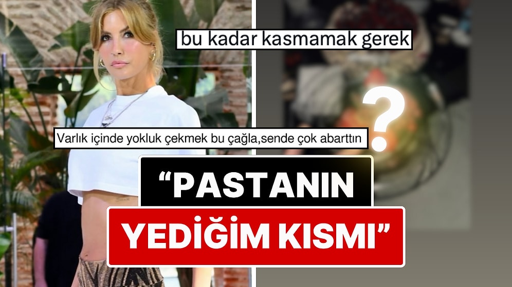 Bir Avuçluk Kahvaltısıyla Tepki Çeken Çağla Şıkel'in Kilosunu Korumak İçin Pastadan Aldığı Pay Gündem Oldu!