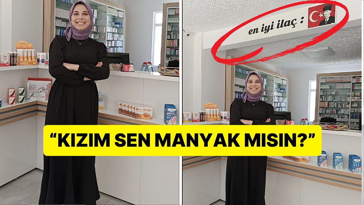 Genç Eczacı Kadının Dükkanındaki Atatürk Detayına Yapılan Yorum &quot;Pes Artık&quot; Dedirtti