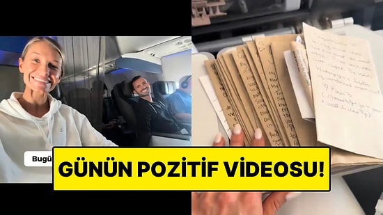 Uçakla Düğünlerine Giden Çifti Öğrenen Yolcular Onlara Unutulmayacak Mesajlar Yazdı!