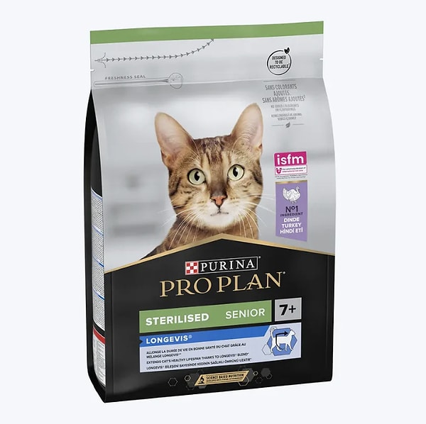 5. Pro Plan Sterilised Senior +7 Kısırlaştırılmış Yaşlı Kedi Maması