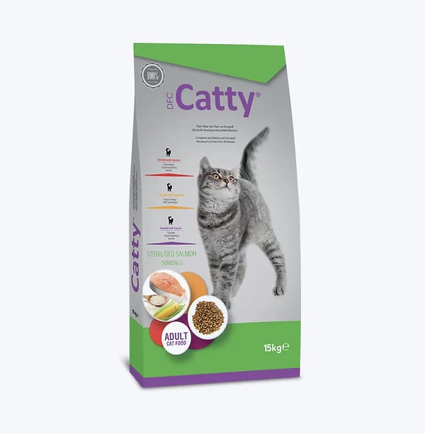 8. Catty Somonlu Kısırlaştırılmış Yetişkin Kedi Maması