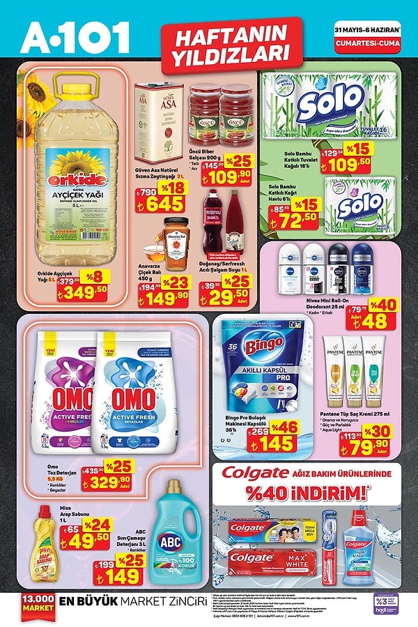 Orkide Ayçiçek Yağı 5 Litre 349,50 TL Görseli