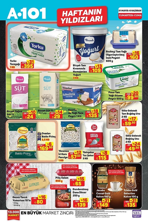 Torku Tereyağı 1 Litre 395 TL