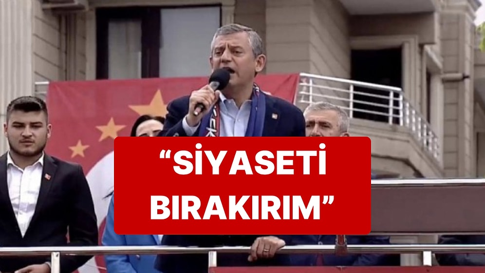 Özgür Özel'den Gaziosmanpaşa Belediyesi Önünde "Siyaseti Bırakırım" Çıkışı