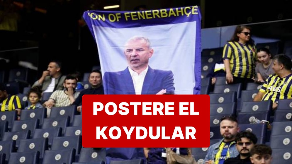 Fenerbahçe-Konyaspor Maçında İsmail Kartal Posterine Engel